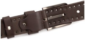 Джинсовый мужской ремень из итальянской кожи REMAR (40176)