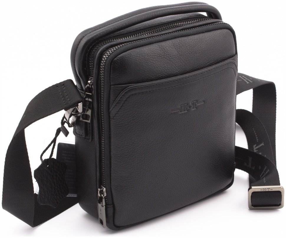 Маленька чоловіча шкіряна сумка з ручкою H.T Leather (10253) фото №1 Маленька чоловіча шкіряна сумка з ручкою H.T Leather (10253) modnotak фото №1