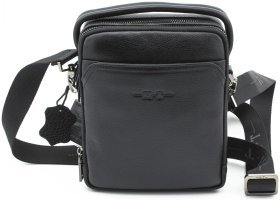 Маленькая мужская кожаная сумка с ручкой H.T Leather (10253)