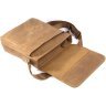 Світло-коричнева чоловіча сумка на плече з натуральної шкіри VINTAGE STYLE (14184) - 6
