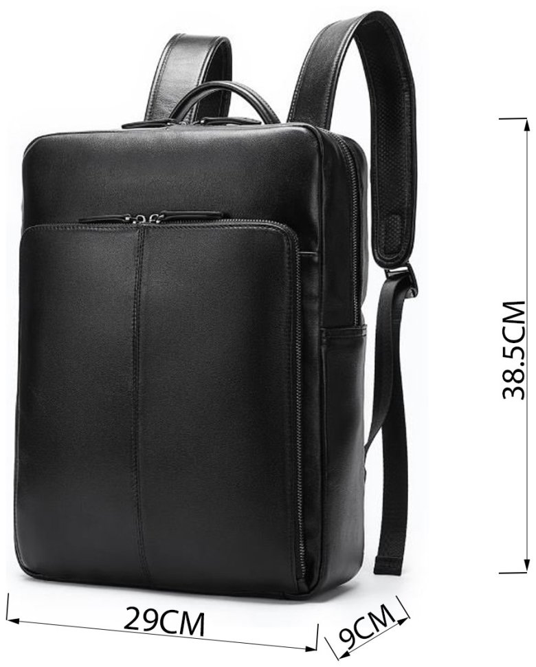 Кожаный городской рюкзак в классическом стиле VINTAGE STYLE (14822) modnotak фото №9