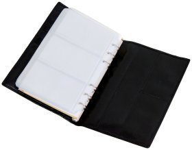 Черный блокнот органайзер Prestige из натуральной кожи Vip Collection 102561
