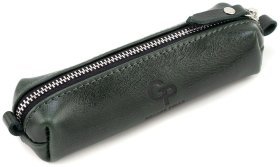 Ключниця из натуральной кожи Алькор Grande Pelle 82761 зеленого цвета