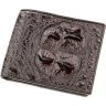 Коричневе портмоне з крокодилової шкіри без монетниці CROCODILE LEATHER (024-18581) - 1