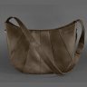 Темно-коричневая сумка на плечо из натуральной кожи BlankNote Круассан (12650) - 3