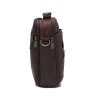 Шкіряна сумка-барсетка для чоловіків коричневого кольору з додатковою ручкою HD Leather (15921) - 6