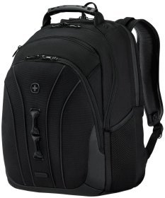 Повседневный мужской рюкзак из полиэстера черного цвета для ноутбука Wenger Legacy 16" Black Series 103661