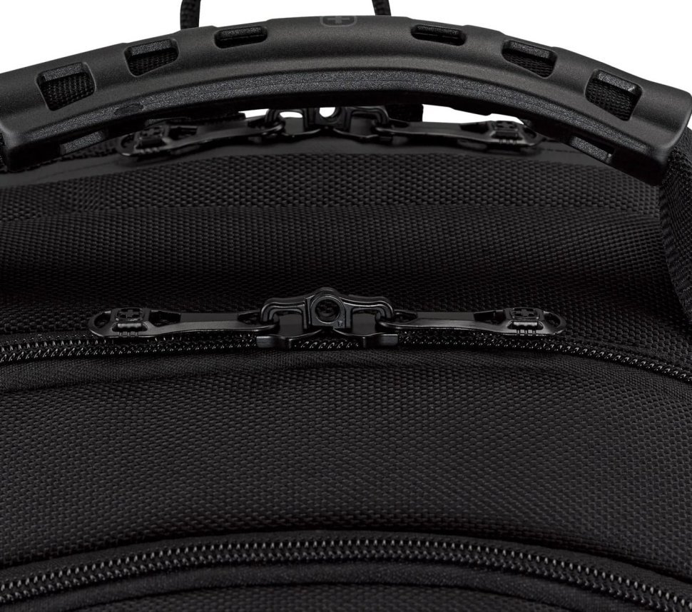 Повсякденний чоловічий рюкзак з поліестеру чорного кольору для ноутбука Wenger Legacy 16" Black Series 103661 modnotak фото №3