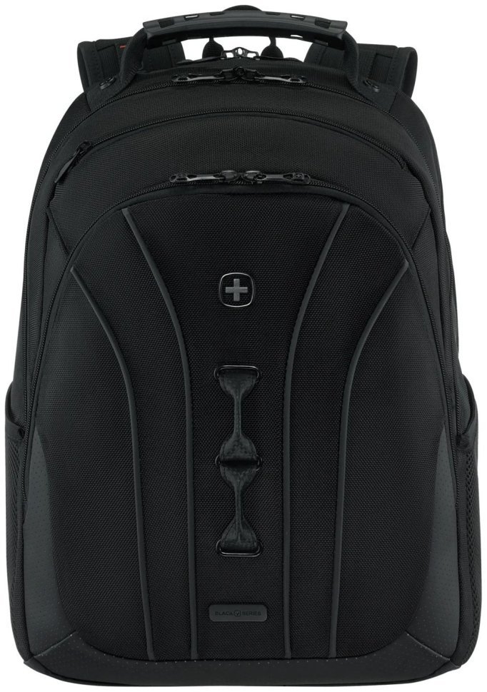 Повсякденний чоловічий рюкзак з поліестеру чорного кольору для ноутбука Wenger Legacy 16" Black Series 103661 modnotak фото №5