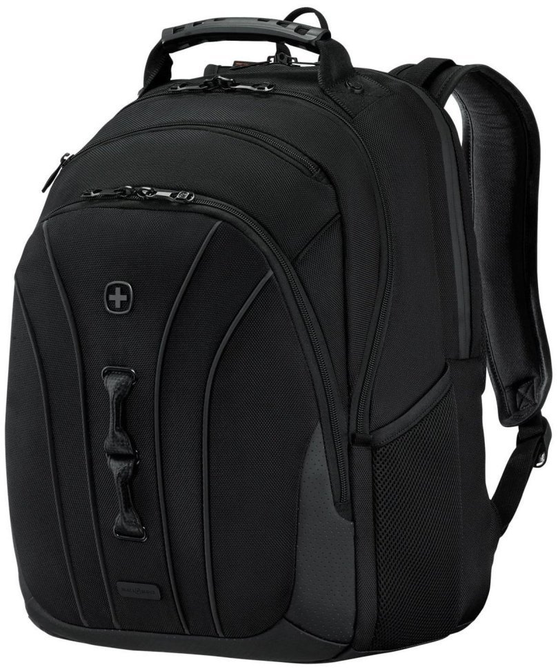 Повсякденний чоловічий рюкзак з поліестеру чорного кольору для ноутбука Wenger Legacy 16" Black Series 103661 modnotak фото №9