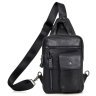 Мужская кожаная сумка-рюкзак черного цвета на две молнии Tiding Bag (15888) фото №2 Мужская кожаная сумка-рюкзак черного цвета на две молнии Tiding Bag (15888) modnotak фото - 2