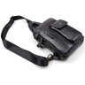 Мужская кожаная сумка-рюкзак черного цвета на две молнии Tiding Bag (15888) фото №3 Мужская кожаная сумка-рюкзак черного цвета на две молнии Tiding Bag (15888) modnotak фото - 3