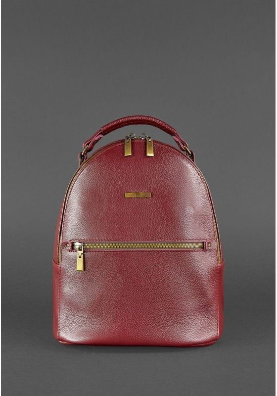 Вертикальный мини-рюкзак цвета марсала из натуральной кожи BlankNote Kylie (12839)