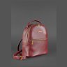 Вертикальний міні-рюкзак кольору марсала з натуральної шкіри BlankNote Kylie (12839) - 5