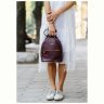 Вертикальний міні-рюкзак кольору марсала з натуральної шкіри BlankNote Kylie (12839) - 10