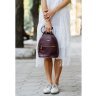 Вертикальный мини-рюкзак цвета марсала из натуральной кожи BlankNote Kylie (12839) - 10