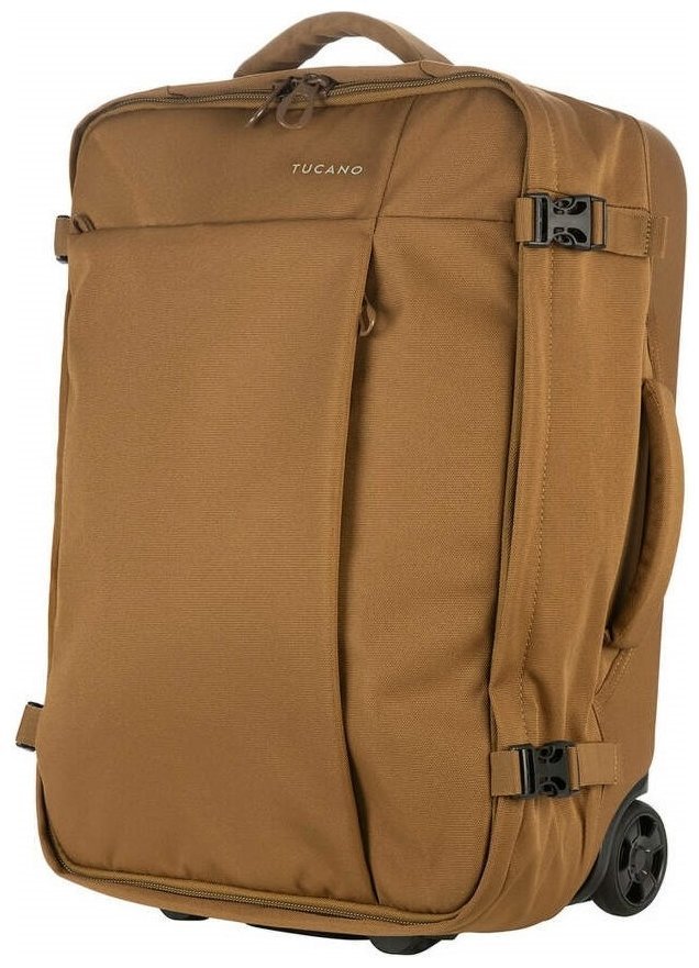Сумка дорожня на 2-х колесах, Tucano Tugo S Trolley, 34л, поліестер, коричнева modnotak фото №1