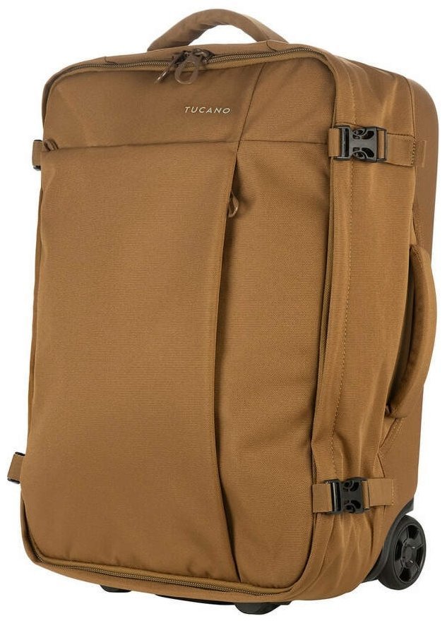 Сумка дорожня на 2-х колесах, Tucano Tugo S Trolley, 34л, поліестер, коричнева modnotak фото №2