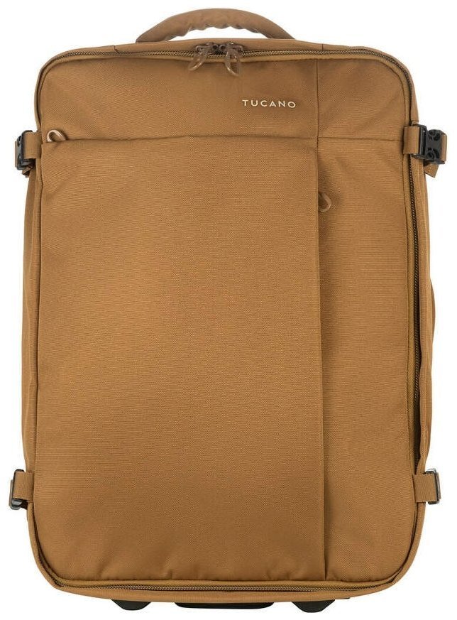 Сумка дорожня на 2-х колесах, Tucano Tugo S Trolley, 34л, поліестер, коричнева modnotak фото №3