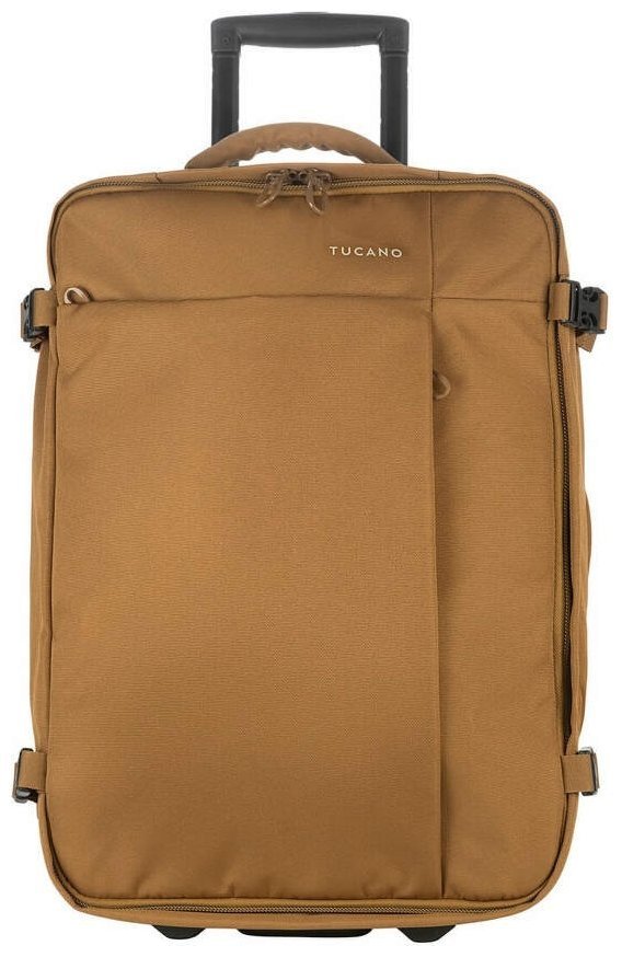 Сумка дорожня на 2-х колесах, Tucano Tugo S Trolley, 34л, поліестер, коричнева modnotak фото №6
