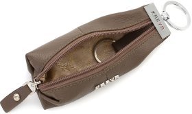 Кожаная женская ключница в цвете тауп KARYA (15961)