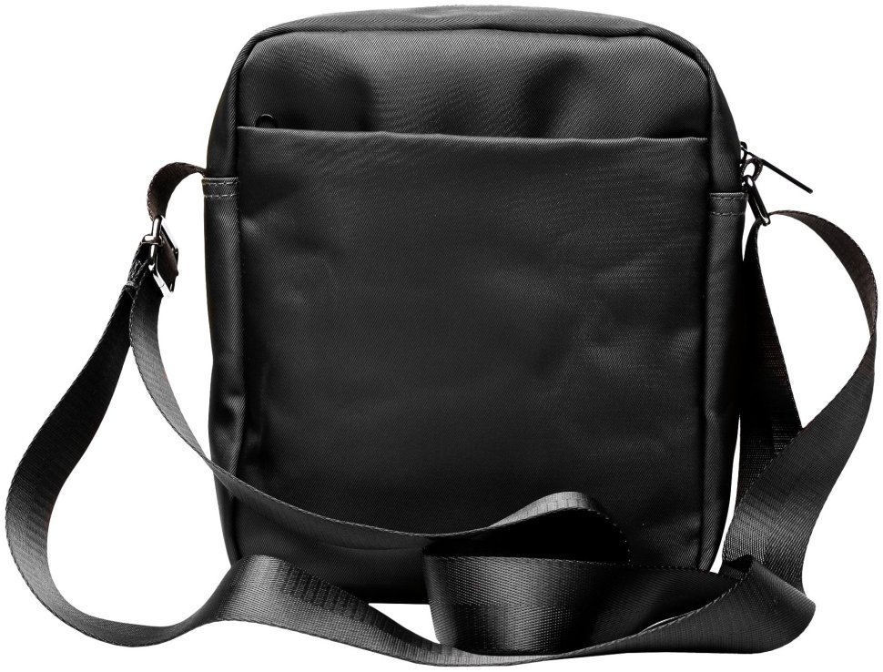 Вместительная мужская сумка из прочного текстиля через плечо JCB B31 черного цвета 93961 modnotak фото №3