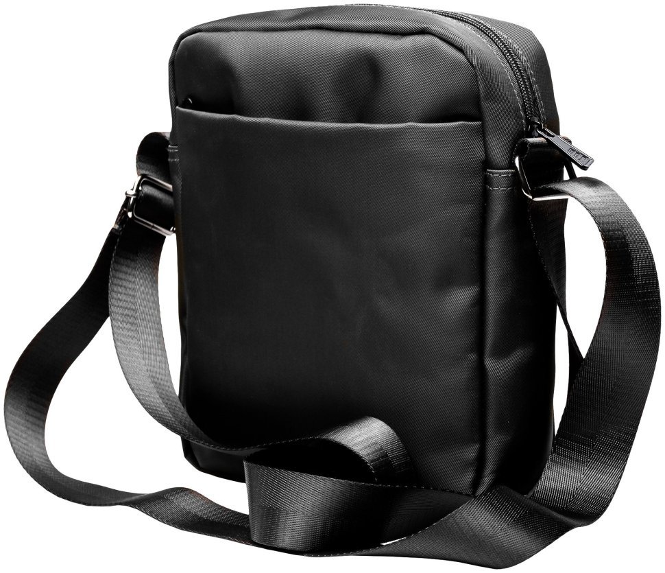 Вместительная мужская сумка из прочного текстиля через плечо JCB B31 черного цвета 93961 modnotak фото №4