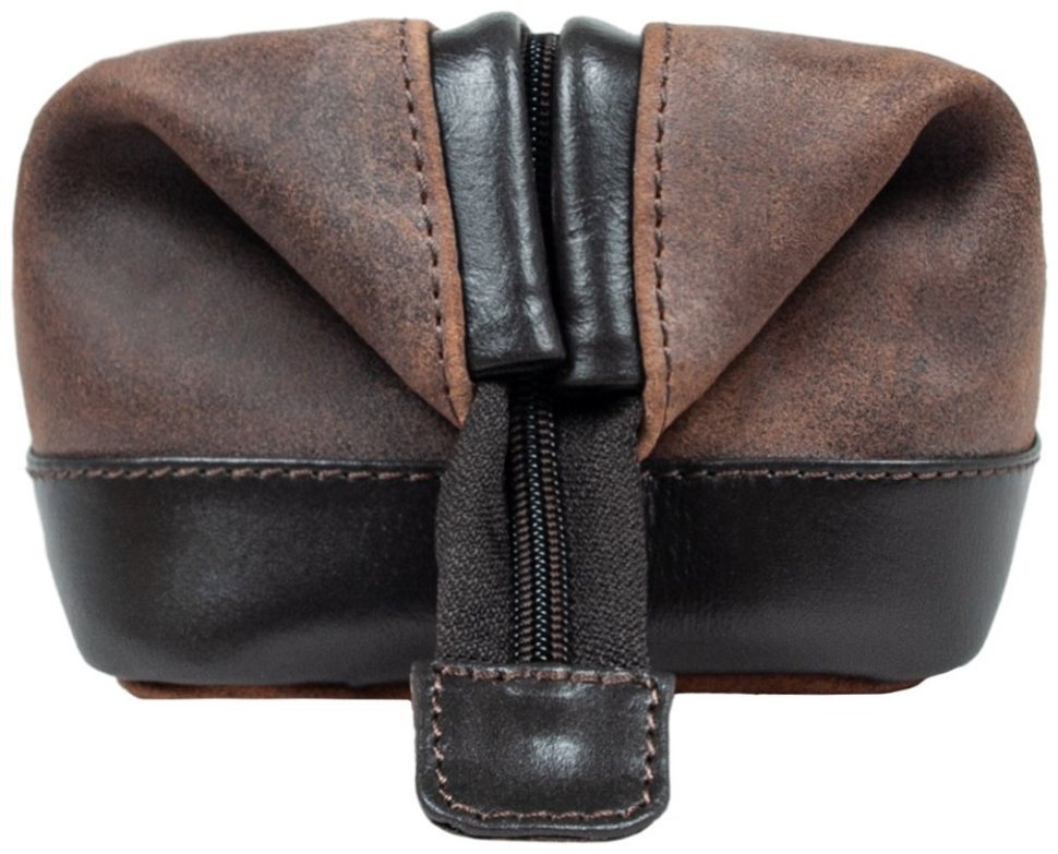 Мужской несессер из натуральной кожи на 1 вместительное отделение Ashwood Lou коричневого цвета 94161 фото №3 Мужской несессер из натуральной кожи на 1 вместительное отделение Ashwood Lou коричневого цвета 94161 modnotak фото №3