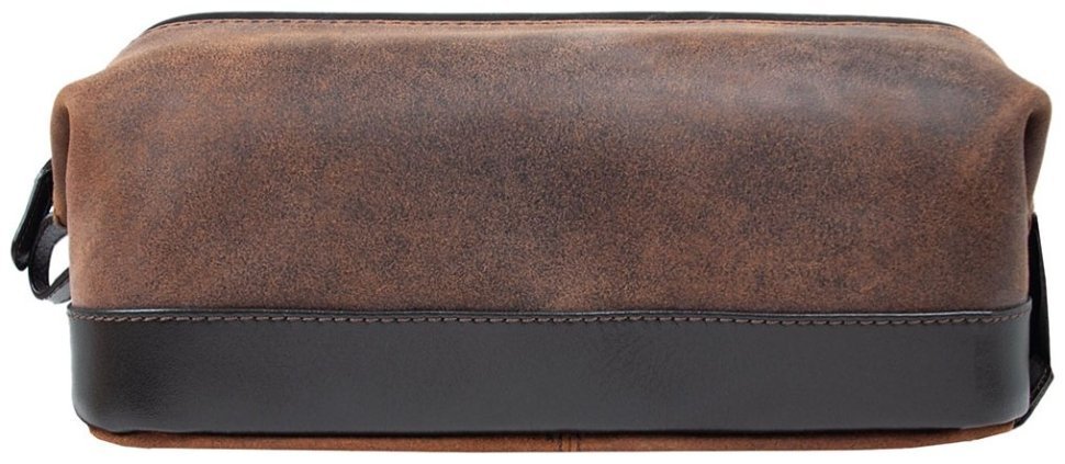Мужской несессер из натуральной кожи на 1 вместительное отделение Ashwood Lou коричневого цвета 94161 фото №4 Мужской несессер из натуральной кожи на 1 вместительное отделение Ashwood Lou коричневого цвета 94161 modnotak фото №4