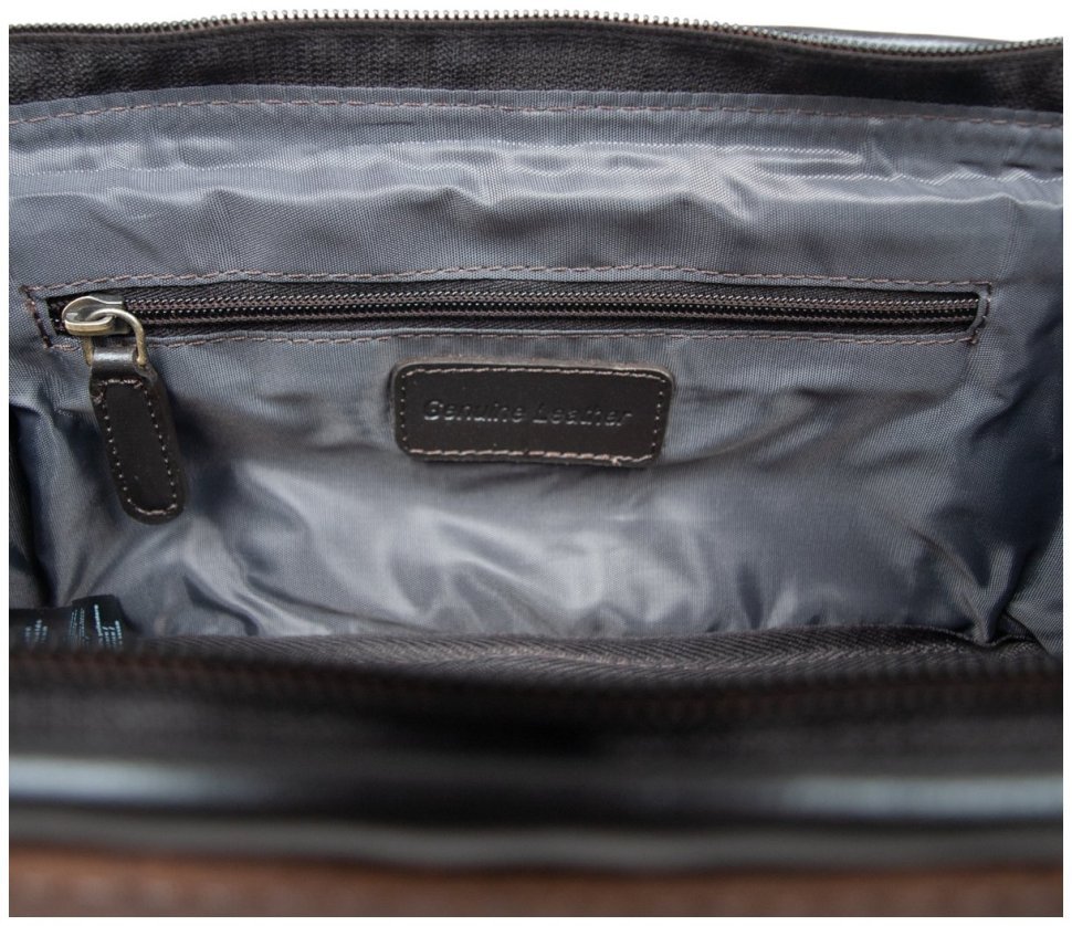 Мужской несессер из натуральной кожи на 1 вместительное отделение Ashwood Lou коричневого цвета 94161 фото №8 Мужской несессер из натуральной кожи на 1 вместительное отделение Ashwood Lou коричневого цвета 94161 modnotak фото №8