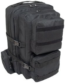 Вместительный текстильный рюкзак на 4 отделения Borderline JBBP черного цвета 94261