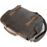 Текстильный портфель серого цвета с клапаном Vintage (20063) - 6
