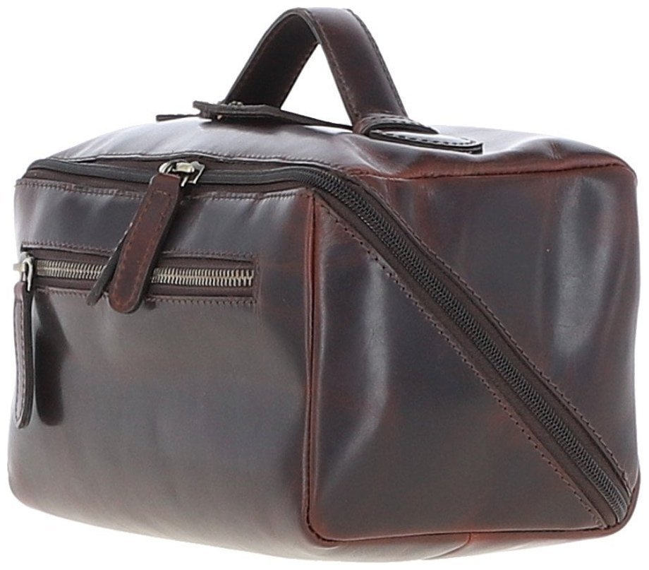 Мужской несессер из гладкой кожи Ashwood K49 94361 коричневого цвета modnotak фото №3