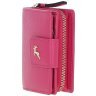 Яркий женский кошелек из натуральной кожи с RFID защитой Ashwood 94461 розового цвета фото №5 Яркий женский кошелек из натуральной кожи с RFID защитой Ashwood 94461 розового цвета modnotak фото - 5