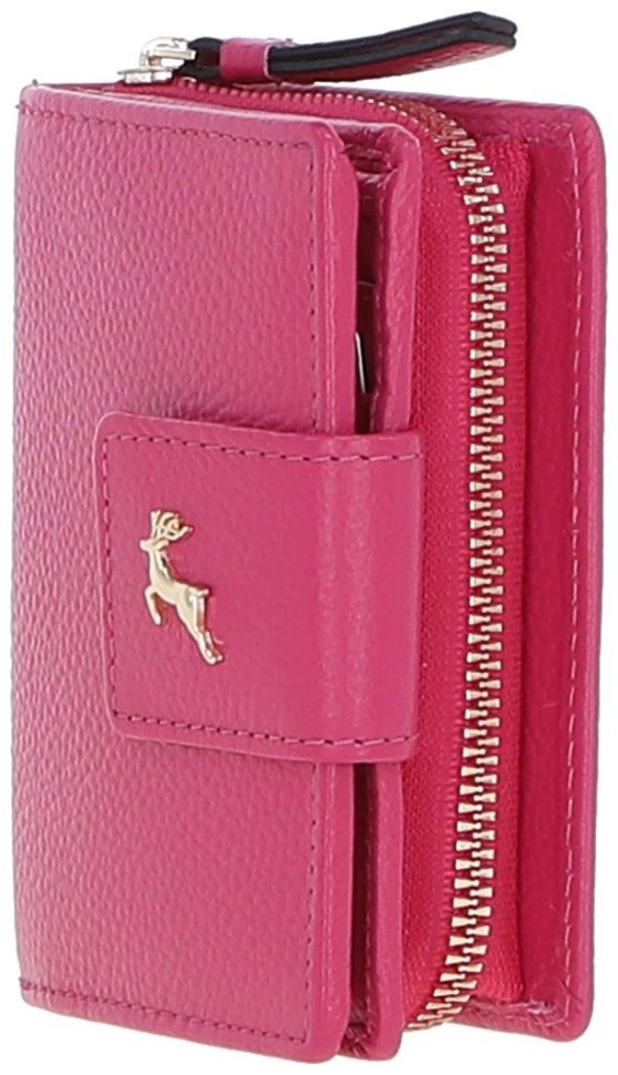 Яркий женский кошелек из натуральной кожи с RFID защитой Ashwood 94461 розового цвета modnotak фото №5