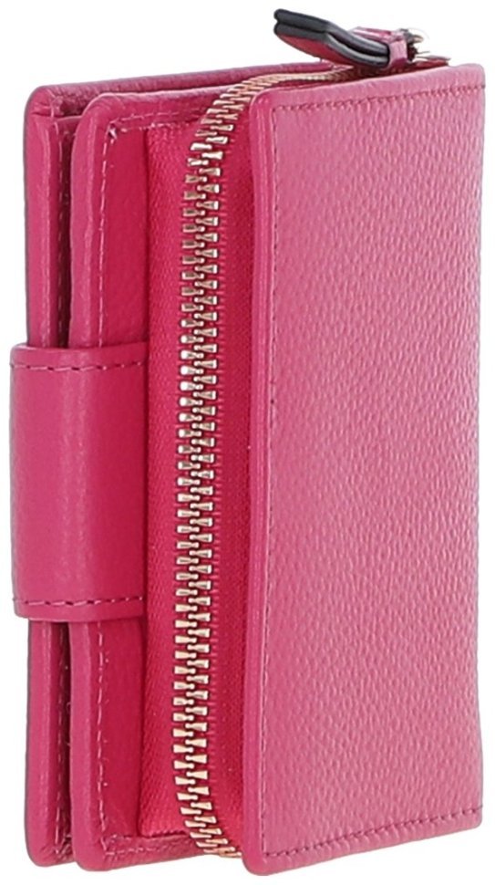 Яркий женский кошелек из натуральной кожи с RFID защитой Ashwood 94461 розового цвета modnotak фото №8