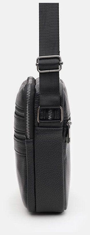 Мужская сумка планшет из натуральной фактурной кожи черного цвета Borsa Leather 104561 фото №4 Мужская сумка планшет из натуральной фактурной кожи черного цвета Borsa Leather 104561 modnotak фото №4