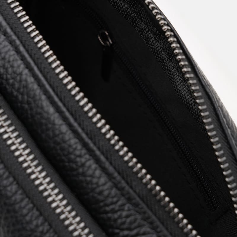 Мужская сумка планшет из натуральной фактурной кожи черного цвета Borsa Leather 104561 фото №5 Мужская сумка планшет из натуральной фактурной кожи черного цвета Borsa Leather 104561 modnotak фото №5