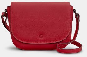 Женская кожаная сумка кроссбоди в красном цвете с клапаном Yoshi YB242 Highland 94961 (Великобритания)