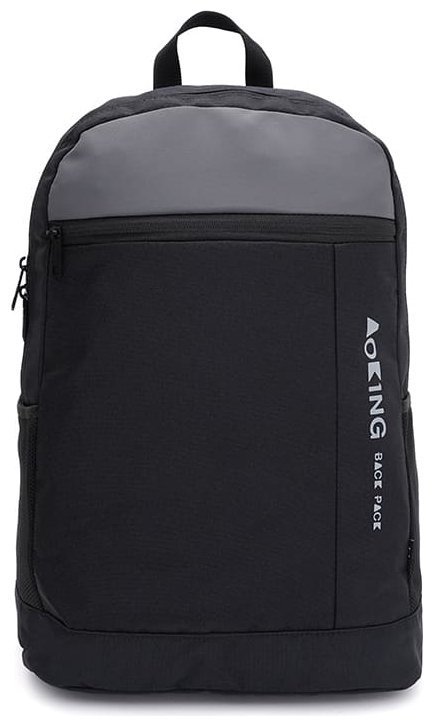 Городской мужской портфель из текстиля с отделением для ноутбука до15" Aoking 105061 черного цвета modnotak фото №1