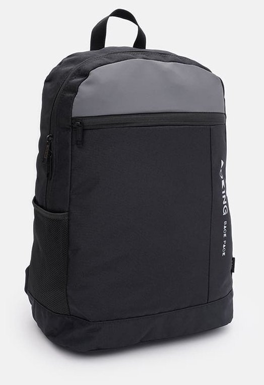 Городской мужской портфель из текстиля с отделением для ноутбука до15" Aoking 105061 черного цвета modnotak фото №2