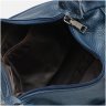 Жіноча шкіряна сумка синього кольору на плече Keizer 65761 - 5