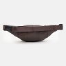 Многофункциональная мужская кожаная сумка на пояс коричневого цвета Keizer (19416) - 3