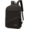 Добротний чоловічий рюкзак із текстилю в чорному кольорі Monsen (21458) - 1
