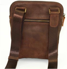 Чоловіча сумка в вінтажному стилі з рудими вставками VATTO (12102)