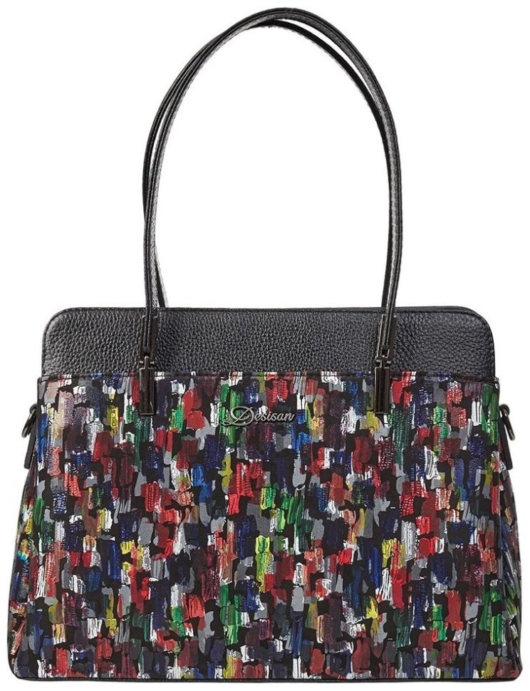 Стильная каркасная женская сумка из натуральной кожи с удобной ручкой для носки Desisan 106861 разноцветная фото №1 Стильная каркасная женская сумка из натуральной кожи с удобной ручкой для носки Desisan 106861 разноцветная modnotak фото №1