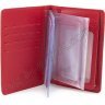 Шкіряна обкладинка для автодокументів червоного кольору ST Leather (16051) - 2