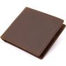 Матовое мужское портмоне коричневого цвета из натуральной кожи Vintage (2420445) - 1