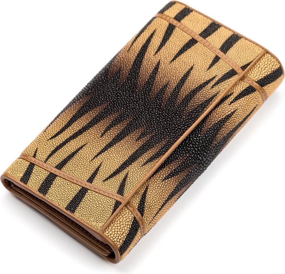 Модний гаманець з натуральної шкіри морського ската STINGRAY LEATHER (024-18087)
