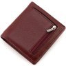 Шкіряний жіночий гаманець бордового кольору на магнітах ST Leather 1767261 - 3